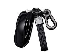 ontto Compatibile con Tesla Key Fob Cover per Model X Car Keycase Elegante Smart Remote Key Holder con Portachiavi Nero