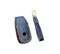 ontto Cover Guscio per Chiave Telecomando Auto Adatto per Mercedes S W177 E200 E300L S320L S560 S63 AMG 2017-2020 Coprichiave in Pelle Custodia Protezione con Portachiavi 3 Tasti-Blu B