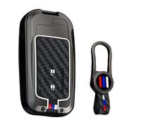 ontto Cover per chiave auto a 2 pulsanti adatta per Toyota RAV4 Highlander Avalon Sequoia Tundra Tacoma 4Runner Cruise Prius Corolla 2012 - Accessori per auto, protezione a 360 gradi, colore nero