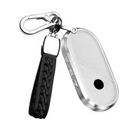 ontto Cover per chiave auto, adatta per BMW Mini Cooper SE J01 S F65 F66 Countryman U25 2023 - 2025, in lega di cuoio per chiavi, portachiavi bianco