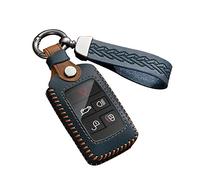 ontto Custodia in pelle per chiave auto adatta per Land Rover Discovery 4 Sport adatta per Range Rover Evoque Sport Velar adatta per Jaguar F-Type F-Pace XJ XF XE Portachiavi Accessori Portachiavi