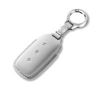 ontto Custodia in pelle per chiave auto Geely Galaxy EX5 E5 Cityray L6 L7 EMI NO.1 Proton e.MAS 7 5 E8 Starry 8 portachiavi shell portachiavi protezione accessori 3 pulsanti, Grigio, 3 buttons