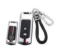 ontto Custodia per chiave auto, adatta per Honda Forza 250 350 X-ADV 750 SH150i SH300 150 PCX 125 SH125 JpADV150 custodia portachiavi moto con portachiavi 2 tasti argento