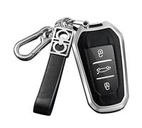 ontto custodia per chiave auto adatta per Opel Crossland Grandland X Astra L Mokka Corsa per Peugeot 208 308 308GT 2008 3008 5008 cover chiave portachiavi in pelle metallo coperchio della chiave