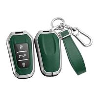 ontto Custodia per Chiave Auto, Adatta per Peugeot 3008 5008 208 308 508 308 307 Citroen C1 C3 C4 C5 Picasso DS3 DS5 Cactus Custodia Portachiavi 3 Tasti Argento Verde
