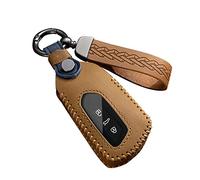 ontto Custodia per Chiave Auto, Adatta per VW ID.3 ID.4 GTX Golf 8 GTI Seat Leon MK4 Tarraco Skoda Octavia Enyaq Cupra 2020-2023, Portachiavi in Pelle- B Marrone