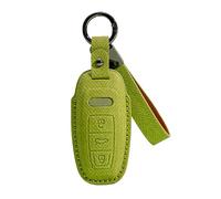 ontto Custodia per chiave auto in microfibra adatta per Audi A6 C7 4G A4 S4 RS4 A5 A7 A8 Q5 Q8 R8 S5 S6 S7 RS5 RS6 RS7 a 3 tasti, custodia portachiavi