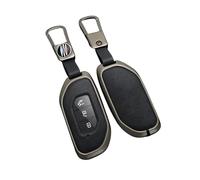 ontto Custodia per chiave auto, in pelle, adatta per Dongfeng Forthing Friday EV/T5 HEV/Evo a 3 tasti, con portachiavi, colore nero