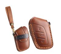 ontto Custodia per chiave auto, in pelle, per chiavi, portachiavi adatto per MG ZS EV MG4 MG6 EZS HS EHS Marvel X Marvel R per Roewe I5 I6 RX3 ERX5 3 Tasti Accessori Marrone
