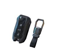 ontto Custodia per chiave auto per Skoda Fabia Octavia Superb Seat Altea Leon Ibiza Golf 5 6 Polo Passat in lega telecomando cover portachiavi custodia custodia custodia protettiva nera A