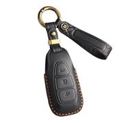 ontto Custodia per chiave dell'auto, adatta per Ford B-max Focus MK4 ST Kuga Mondeo Puma C-Max Fiesta Galaxy Custodia portachiavi in vera pelle con 3 tasti nero