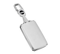 ontto Custodia per chiave dell'auto, adatta per Mitsubishi ASX 2023 2024 2025 per Alpine A290 GTS, custodia in metallo, custodia portachiavi in pelle, accessorio D bianco