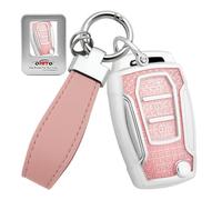 ontto Custodia per chiavi adatta per SsangYong KG Mobility Musso Torres Tivoli XLV Musso per Mahindra XUV 300 Alturas G4 protezione chiave TPU cover portachiavi custodia telecomando cover 3 tasti rosa