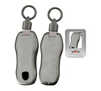 ontto Custodia portachiavi in metallo adatta per Porsche Panamera Spyder Carrera Macan Boxster Cayman Cayenne 911 970 981 991 2019-2024 chiave auto custodia portachiavi custodia portachiavi 4 tasti