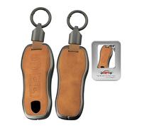 ontto Custodia portachiavi in metallo adatta per Porsche Panamera Spyder Carrera Macan Boxster Cayman Cayenne 911 970 981 991 2019-2024 chiave auto custodia portachiavi custodia portachiavi 4 tasti