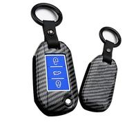 ontto Custodia Protettiva per Chiave Auto, Adatta per Citroen C4L Cactus C2 C5 C3 Peugeot 307 308 RCZ 508 408 2008 Ople Corsa Zafira Combo ABS Custodia Portachiavi Blu