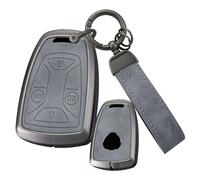 ontto Custodia protettiva per chiave auto, colore grigio, adatta per Saab Scania camion DC13 143 148 141 4X2 6X2R GRS905 R S G P serie pelle custodia portachiavi 4 tasti accessori auto