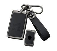 ontto Custodia protettiva per chiave auto, compatibile con Renault 4/5 E-Tech Austral Clio 5 Megane Scenic 4 Zoe Captur Arkana Koleos Rafale Alpine Custodia in metallo cover A nero