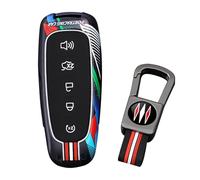 ontto Custodia sportiva per chiave compatibile con Ford C-MAX Escape Focus Edge Escape Expedition Explorer Taurus Flex, alloggiamento per chiave auto solido adatto per Lincoln Navigator MKS MKT MKX