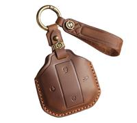 ontto Portachiavi con portachiavi compatibile con Jetour 2025 Shanhai T1 Traveller Freedom, accessori per auto, fatto a mano, in pelle, protezione completa, colore marrone