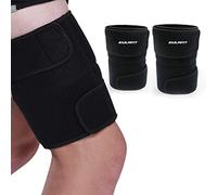 ONTYZZ Coscia Cinturino di Sostegno Uomo Donna Cosciale Fasciatura Supporto per Destra Coscia e Sinistra Coscia per Sollevamento Pesi Jogging Fitness Basketball Soccer Cosciale Cintura 1 Paio