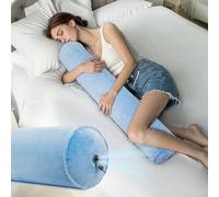 ONTYZZ Cuscino Corpo Gonfiabile Cuscino Lungo Adulti Bambini Cuscino Rotondo Bolster per Dormire Abbraccio Indietro Collo Supporto Dormiglione Laterale Cuscino Coccole