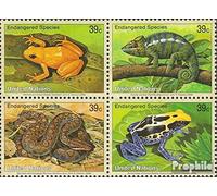 ONU - Nuovo New York 1015-1018 Quartina (Completa Edizione) MNH ** MNH 2006 Colpiti Specie (Francobolli per i Collezionisti) Anfibi/rettili/Dinosauro
