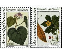 ONU - Vienna 102-103 (Completa Edizione) MNH ** MNH 1990 Piante medicinali (Francobolli per i Collezionisti) Piante/Funghi