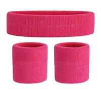 ONUPGO Cinturino Sportivo Set Fascia da Polso per Sport Cinturini in Spugna Cinturino da Polso Cinturino da Polso Fascia per Capelli Traspirazione dell'umidità Fascia Assorbente per Il Sudore