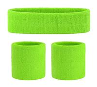 ONUPGO Set di fasce per il sudore sportive, da polso, a righe, in spugna, per allenamento sportivo, per il basket, per il trasporto dell'umidità, fascia assorbente