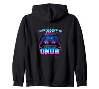 ONUR - Level UP con Controller: Vuole Solo Giocare Felpa con Cappuccio