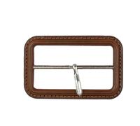 ONURTH Kit fibbia per cintura rivestita in vera pelle Interno 60 mm Fibbie scorrevoli Chiusura di ricambio per tracolla giacca a vento Collari per animali domestici Fai da te
