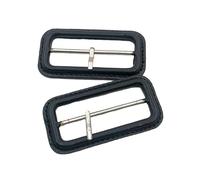 ONURTH Marrone/Nero INTERNO 26/52MM 5PCS Kit fibbia per cintura rivestita in pelle Fibbie scorrevoli Chiusura di ricambio per cinturino Giacca a vento Collari per animali domestici