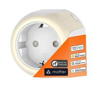 Onvis Matter Presa, Thread Intelligente Smart Plug Compatibile con Alexa, Apple HomeKit e Google Home, Controllo Vocale, Controllo Remoto Tramite, Risposta rapida, può estendere la rete Thread