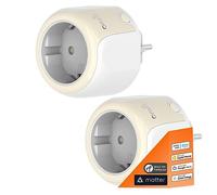 Onvis Matter Prese, Thread Presa Smart Plug Compatibile con Alexa, Apple HomeKit e Google Home, Controllo Vocale, Controllo Remoto Tramite, Risposta rapida, può estendere la rete Thread (2 Pack)