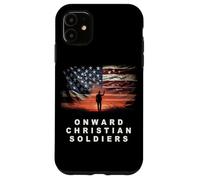 Onward Christian Soldiers - Faith Vintage Flag USA Graphic Custodia per iPhone 11