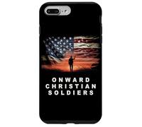 Onward Christian Soldiers - Faith Vintage Flag USA Graphic Custodia per iPhone 7 Plus/8 Plus