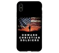 Onward Christian Soldiers - Faith Vintage Flag USA Graphic Custodia per iPhone XS Max