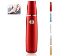 Onwddarefy Electric Feet Callus Remover - 2-Speed Waterproof Foot File with 360° Roller, Portable Pedicure Tool for Dead Skin & Calluses(Red)