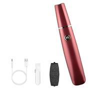 Onwddarefy Electric Feet Callus Remover, 360 Rotation Callus Remover for Feet, Foot Grinder, USB Rechargeable, 3 Speeds Adjustable, for Women and Men Cracked (red)
