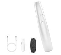 Onwddarefy Electric Feet Callus Remover, 360 Rotation Callus Remover for Feet, Foot Grinder, USB Rechargeable, 3 Speeds Adjustable, for Women and Men Cracked (white)