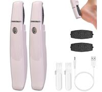 Onwddarefy Electric Feet Callus Remover, Onwddarefy Electric Foot Polisher for Feet, Speeds Adjustable (2 Pcs)
