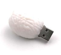 Onwomania Brain Brain Thinking White Chiavetta USB USB Flash Drive 8 GB Usb 2.0