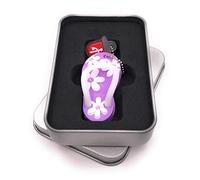 Onwomania - Ciabatte con porta USB in confezione regalo in alluminio, diverse misure 64 GB USB 3,0