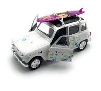 Onwomania Modellino di auto compatibile con 4 Surf 1:34-39 Veicolo in miniatura auto bianca