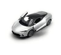 Onwomania Modellino di auto compatibile con auto sportiva GT 1:34-39 in miniatura argento