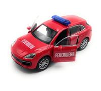 Onwomania Modellino di auto compatibile con Cayenne SUV Vigili del Fuoco 1:34-39 Veicolo in miniatura rosso
