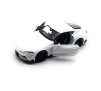 Onwomania Modellino di auto compatibile con Supra 1:34-39 White Car Miniature Vehicle