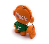 Onwomania Music Man Figure Orange Funny USB Stick Supporto dati per memory stick USB 3.0 da 8 GB