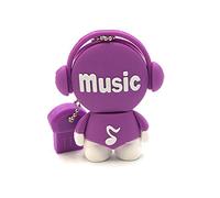 Onwomania Music Man Music Purple Funny USB Stick Supporto dati per memory stick USB 2.0 da 32 GB